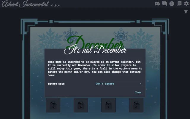 Advent Incremental running in a browser