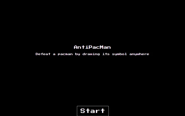 Anti Pac Man running in a browser