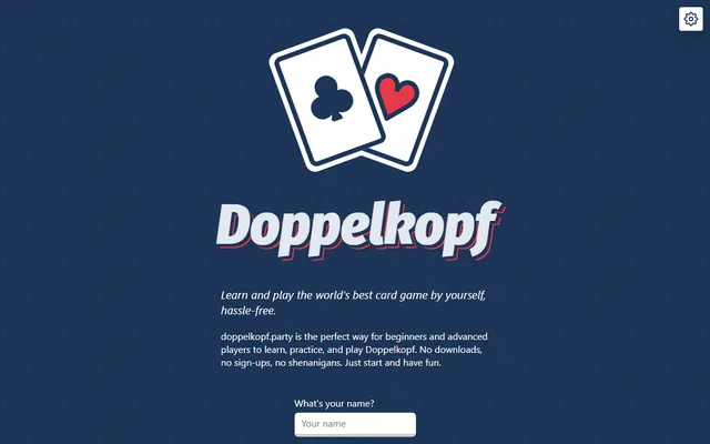 Doppelkopf running in a browser