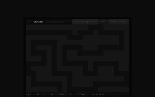 Elematter running in a browser