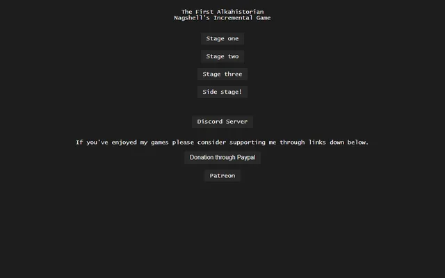 The First Alkahistorian running in a browser