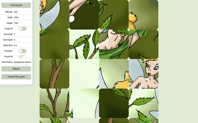 Fifteen Puzzle running in a browser