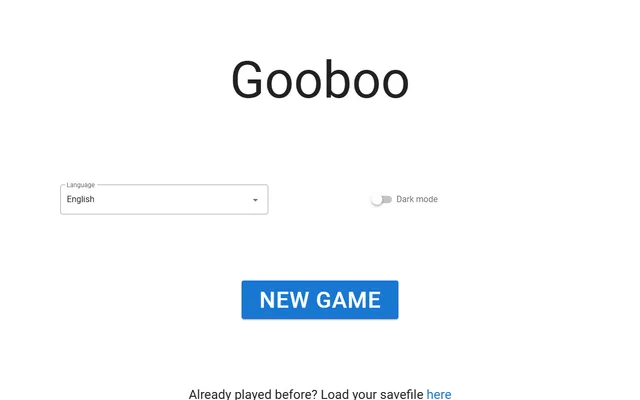Gooboo running in a browser