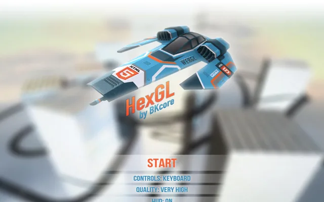 HexGL running in a browser
