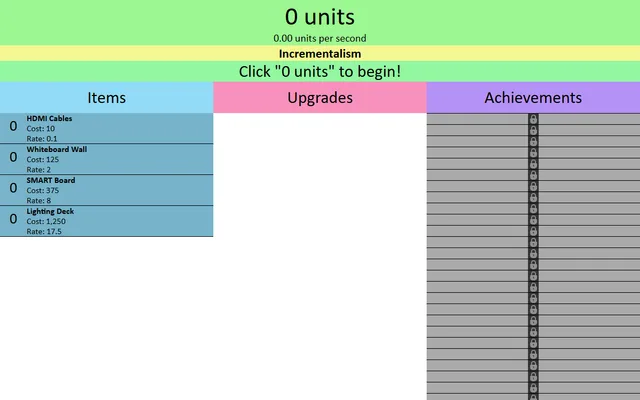 Incrementalism running in a browser