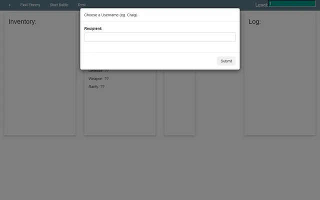 IncrementalRPG running in a browser