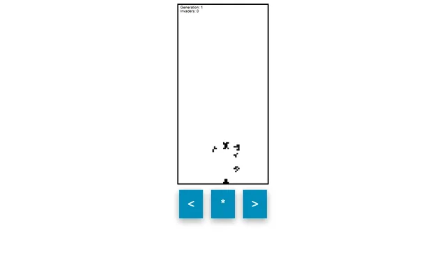 Invaderz running in a browser