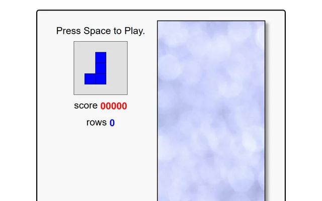 JavaScript Tetris running in a browser