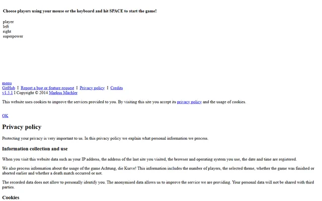 Kurve running in a browser