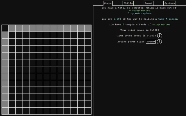 Matter Grid running in a browser