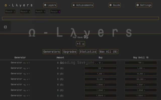 Omega Layers running in a browser