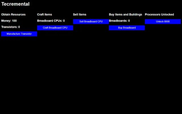 Tecremental running in a browser
