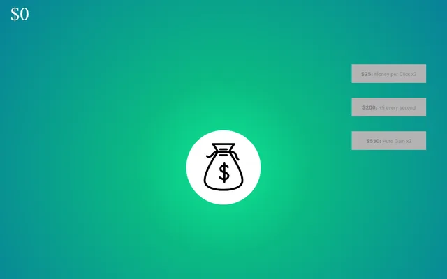 Web Clicker running in a browser