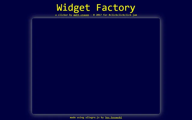 Widget Factory running in a browser